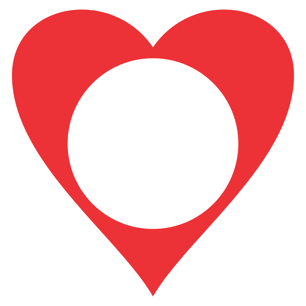 Elegant heart monogram design for creative projects