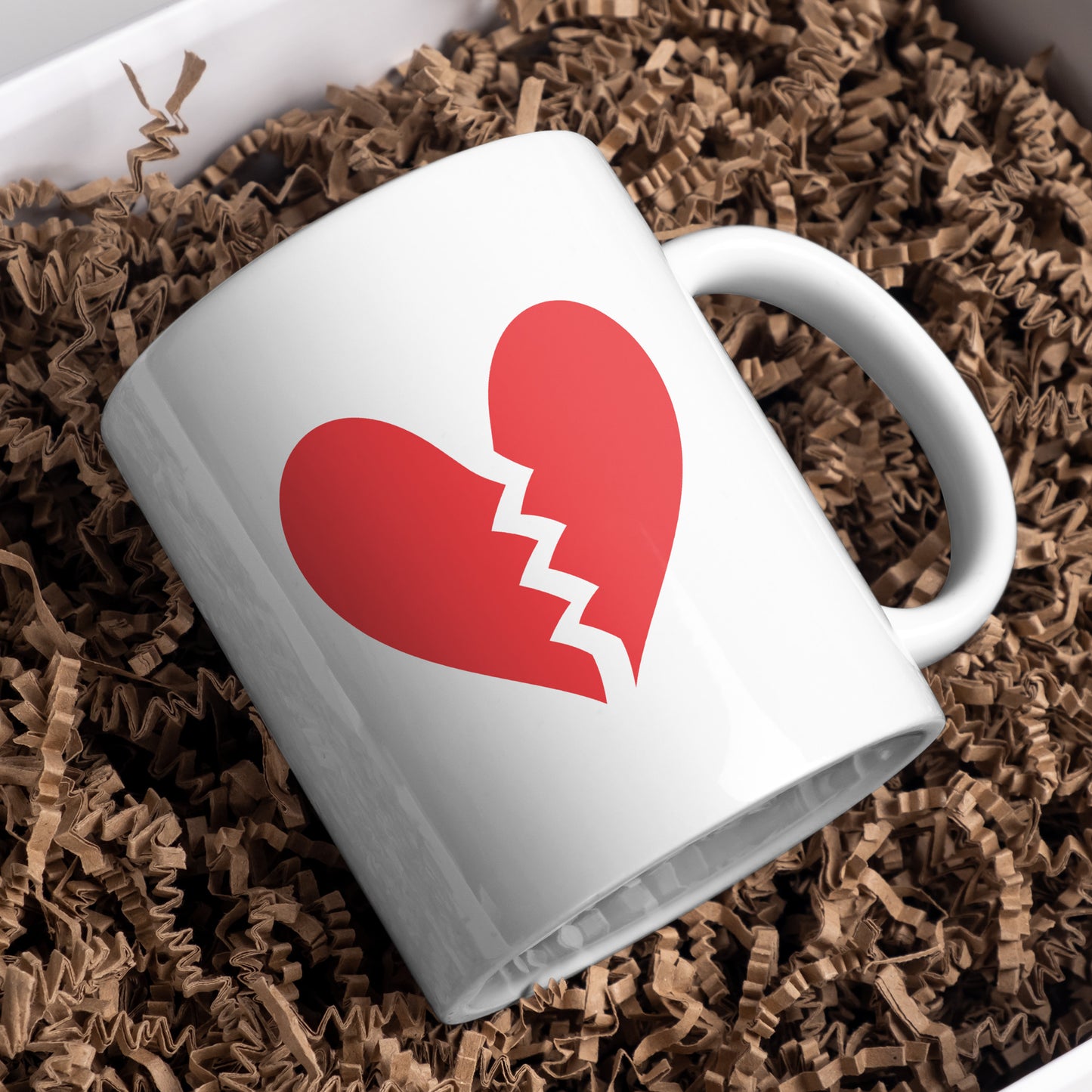 Creative heart design for crafting projects in vibrant red