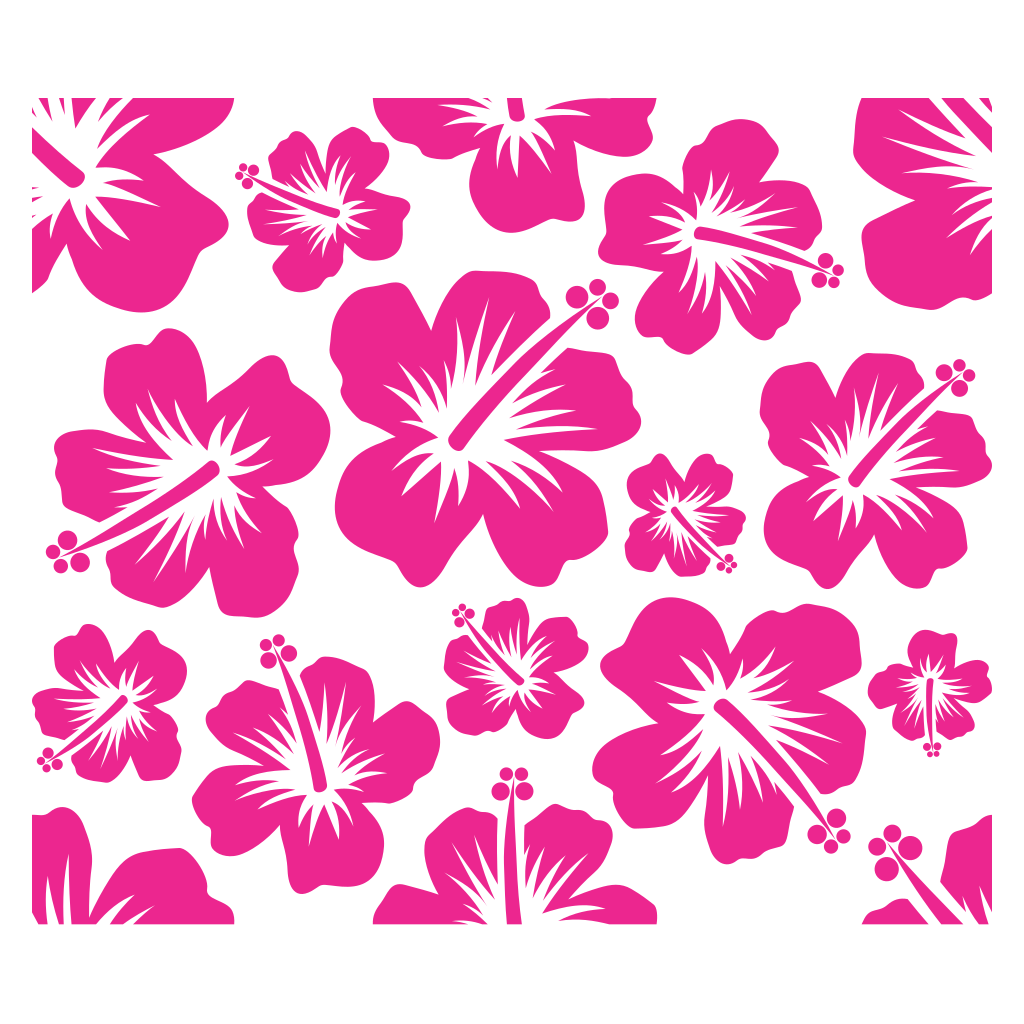 Vibrant hibiscus flowers in tropical pink for crafting joy