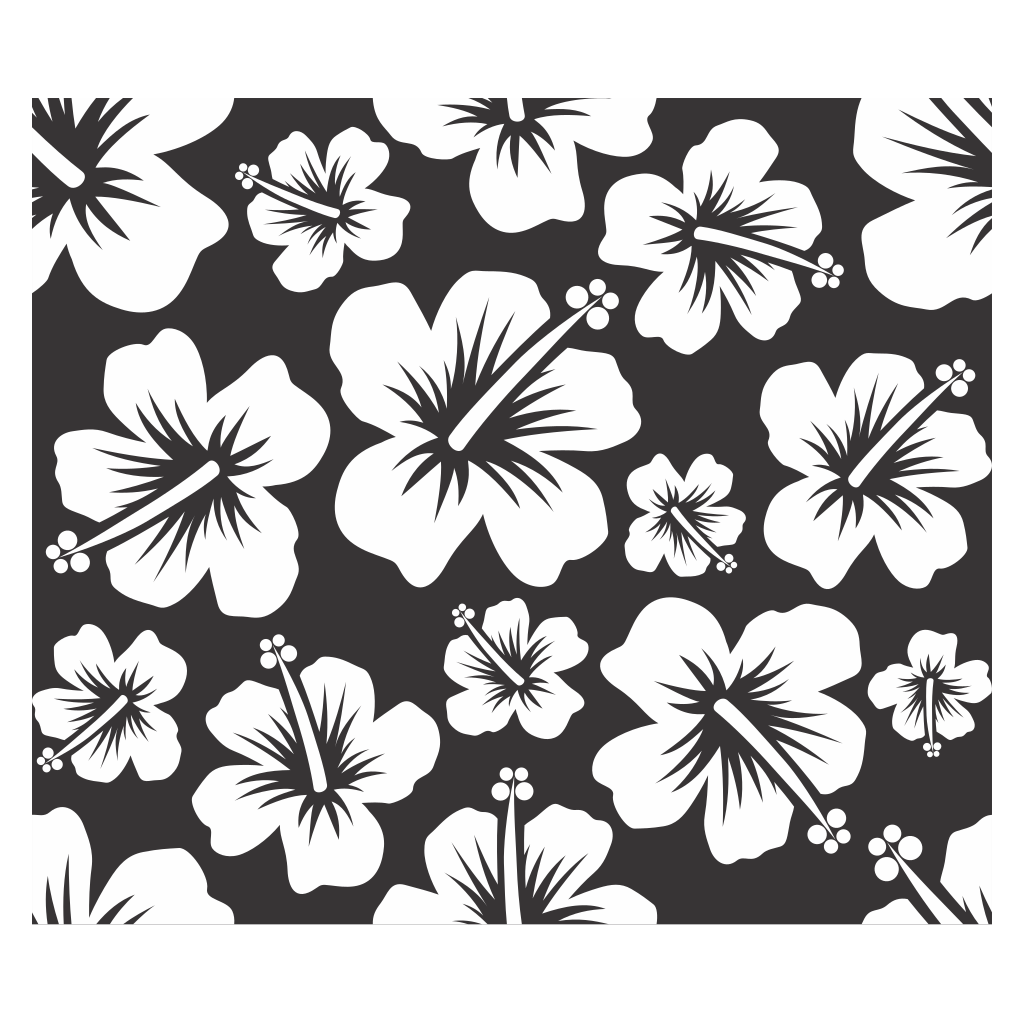 Vibrant hibiscus flowers design perfect for cutting machines