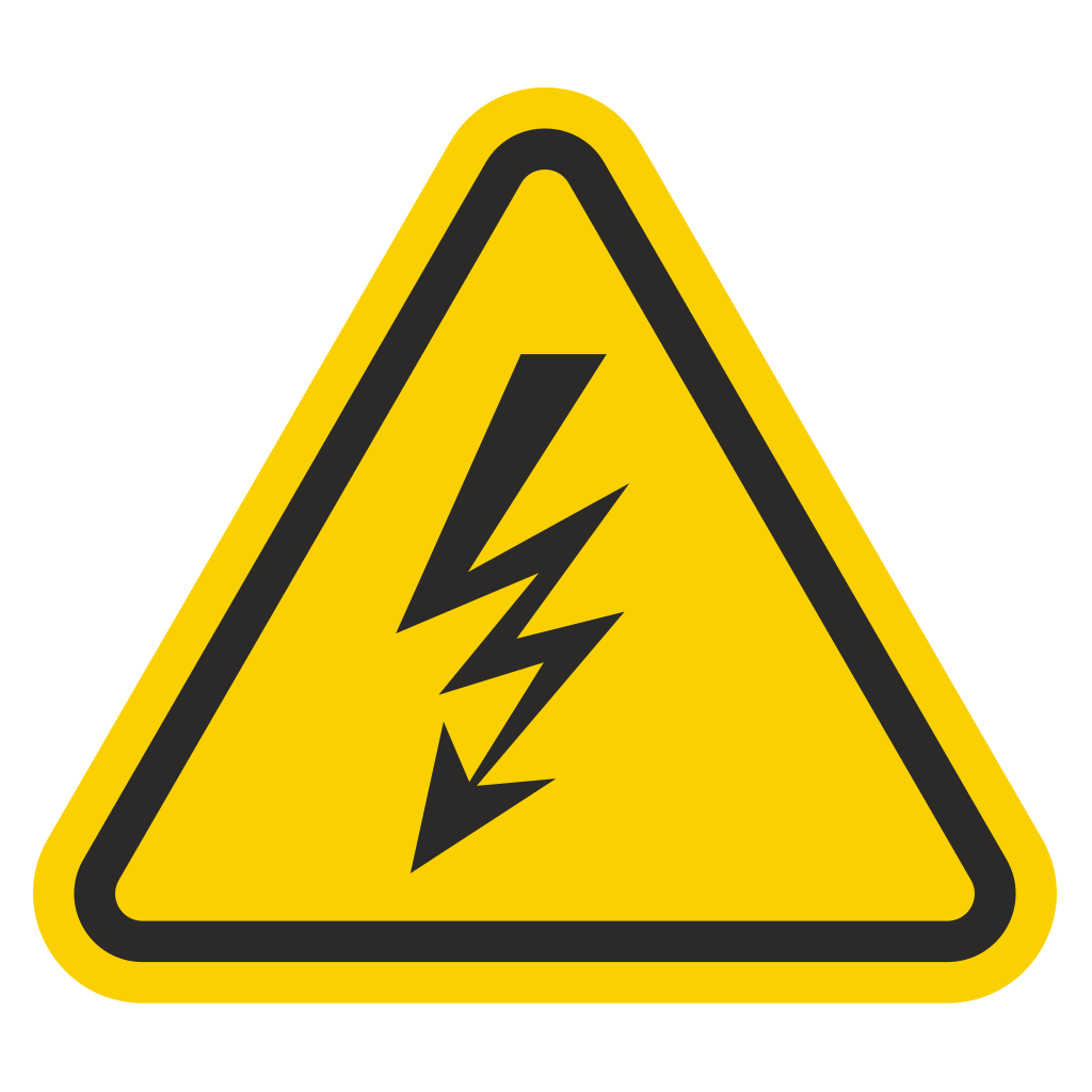 High voltage warning sign for cutting machine design files