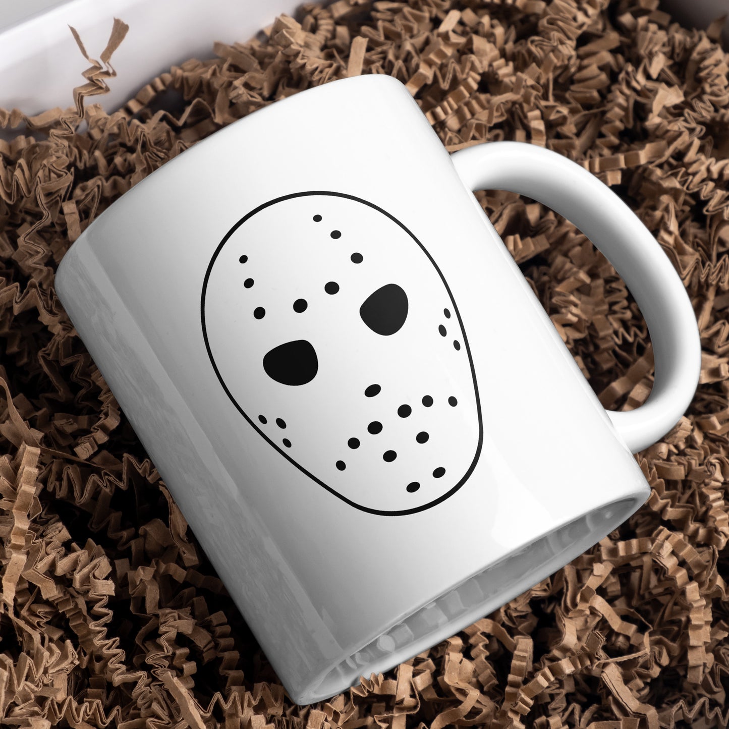 Creative vector design of a hockey mask for cut projects