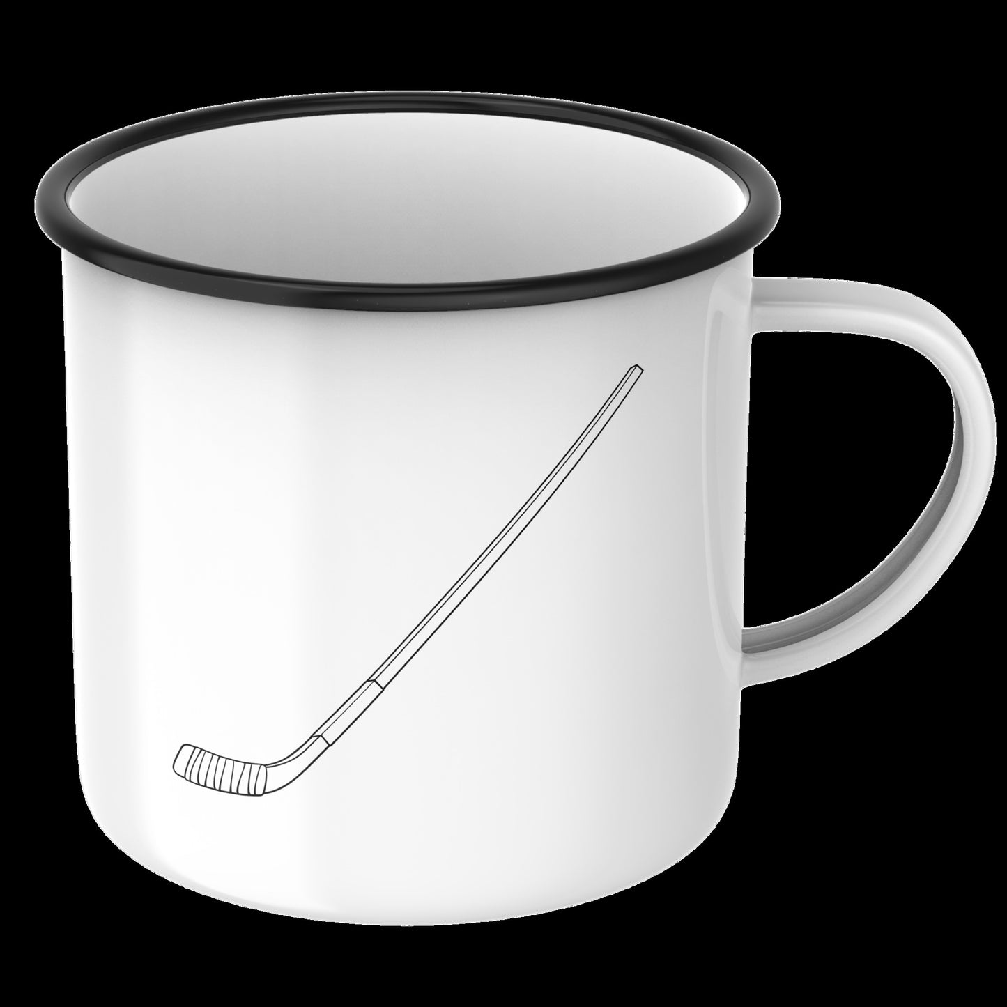 Black layered hockey stick vector design for cutting machine