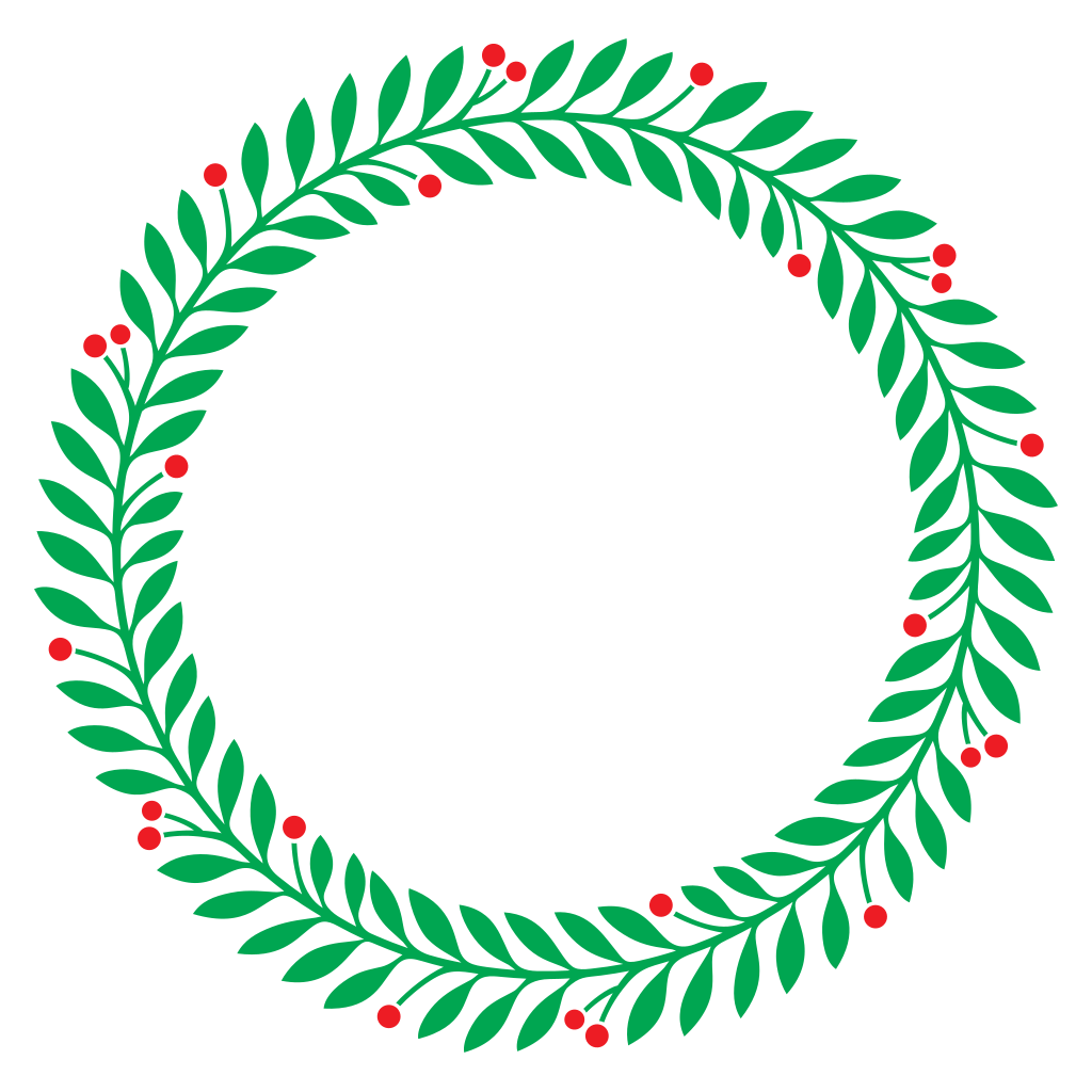 Create festive decorations with a vibrant holly wreath design