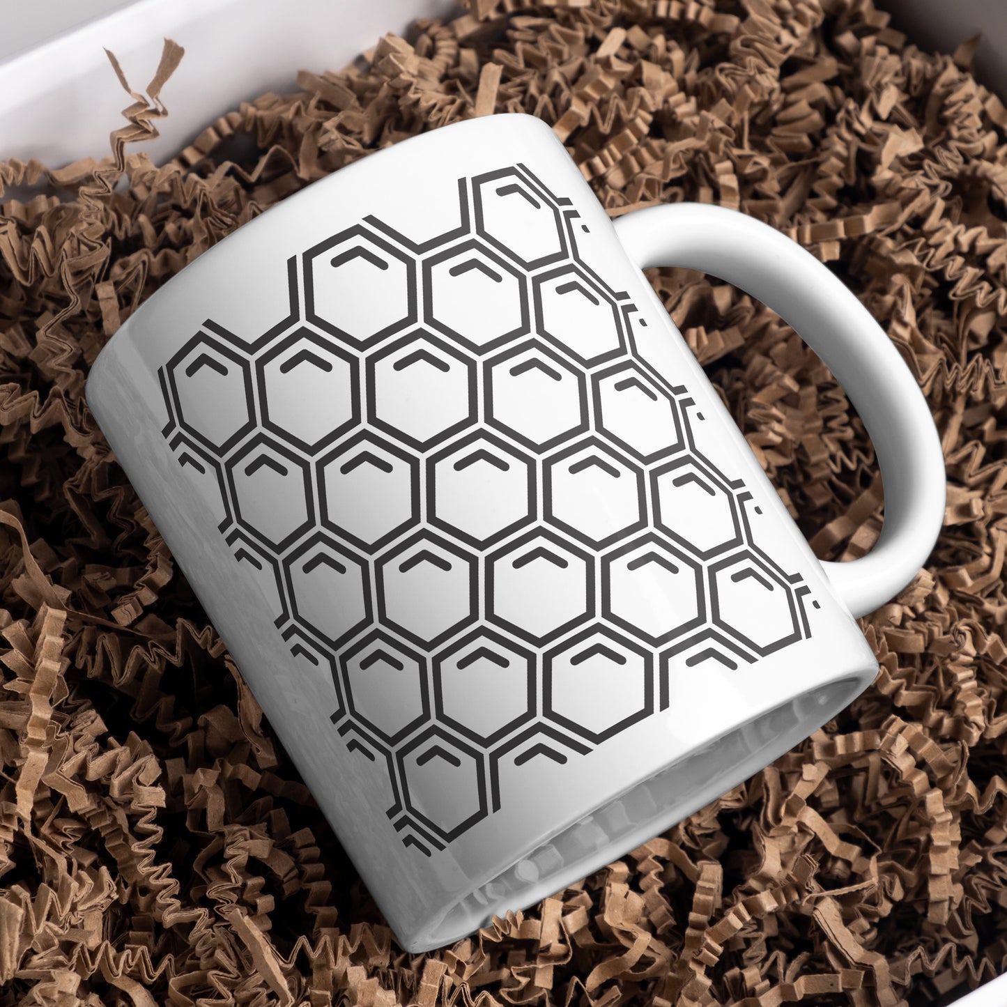 Intricate honeycomb pattern design for crafting projects