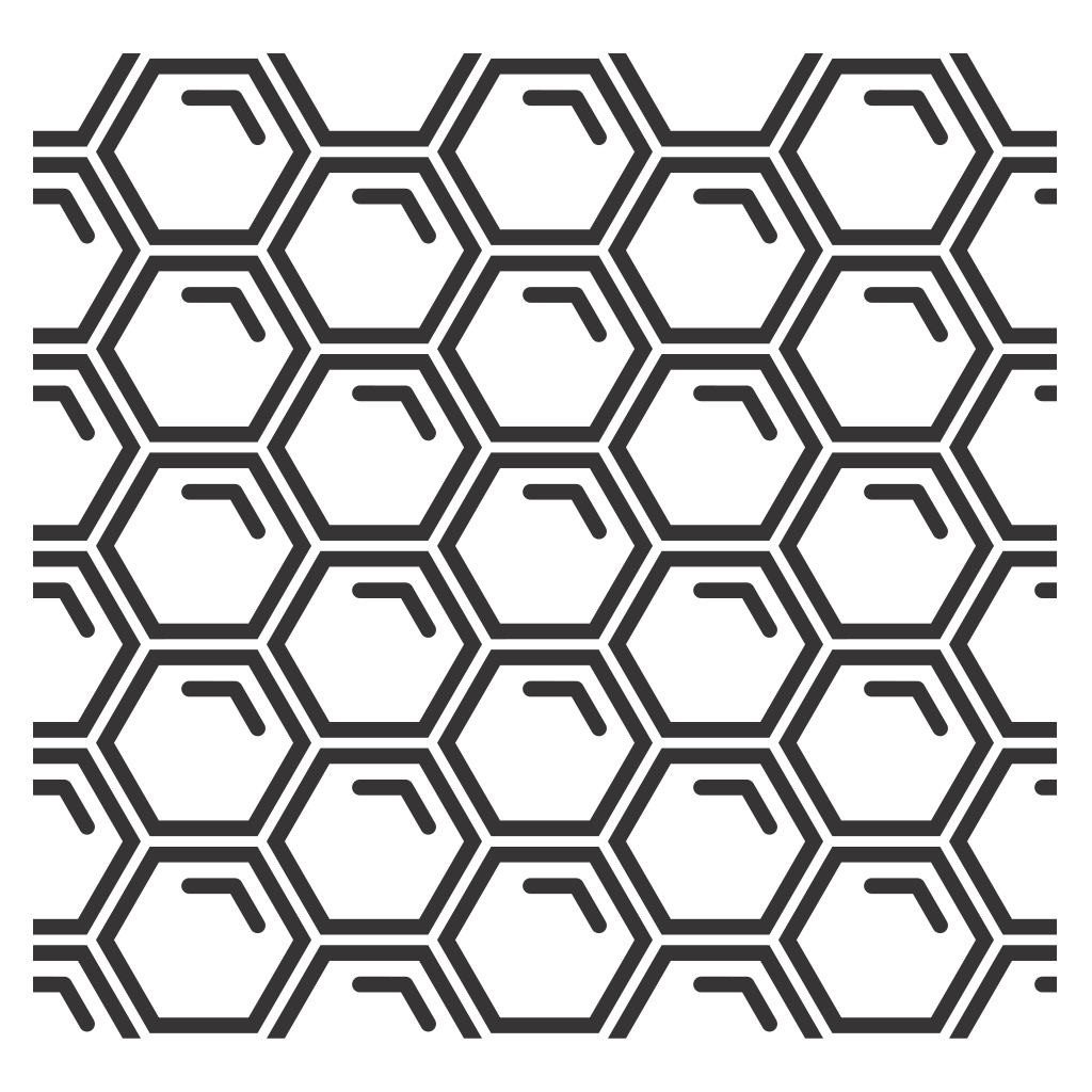 Intricate honeycomb pattern design for crafting projects