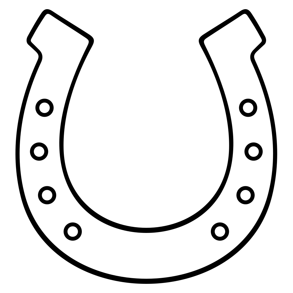 Charming gray horseshoe vector design for crafting projects