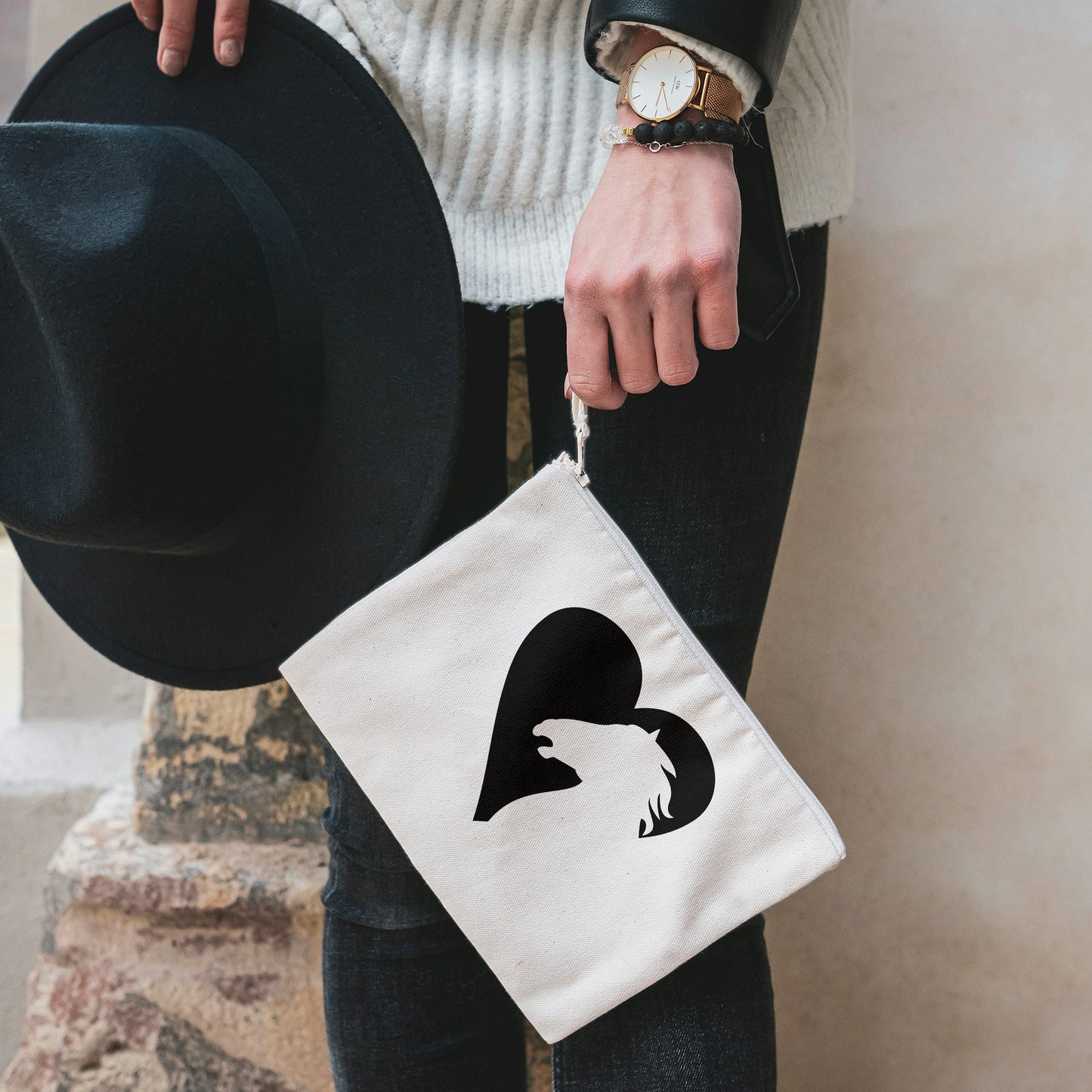 Elegant horse and heart design for creative projects