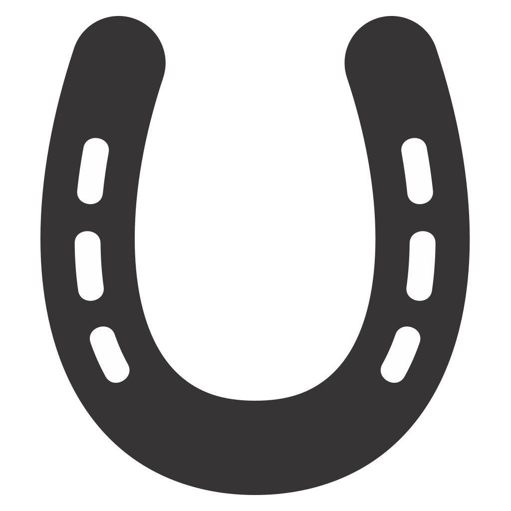 Creative horseshoe vector design for cutting machines