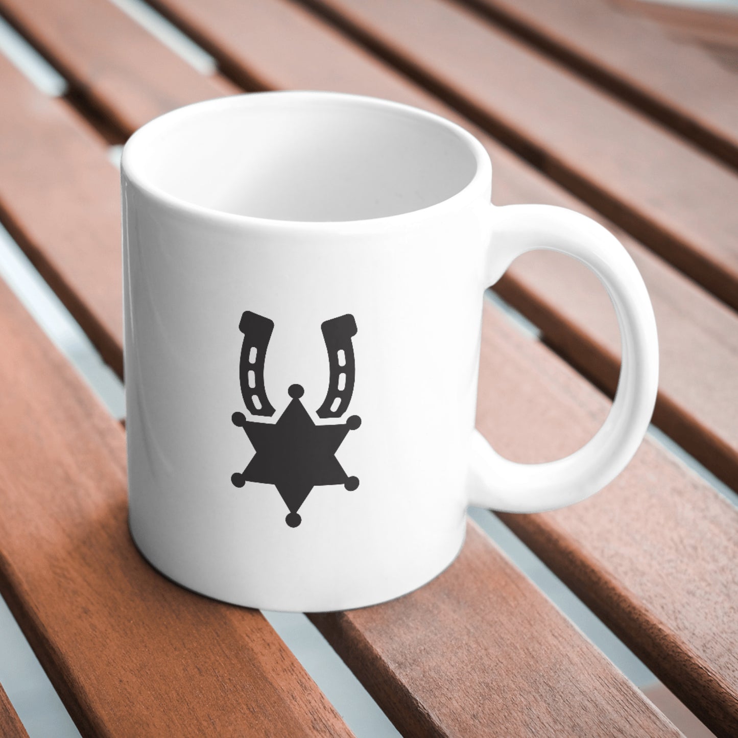 Unique vector design featuring horse shoe and sheriff badge