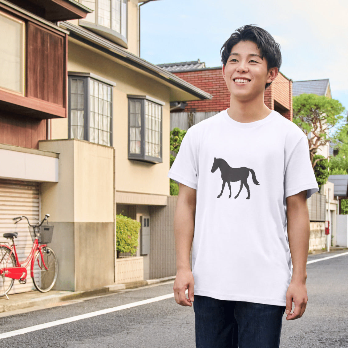 Elegant silhouette of a horse for crafting projects
