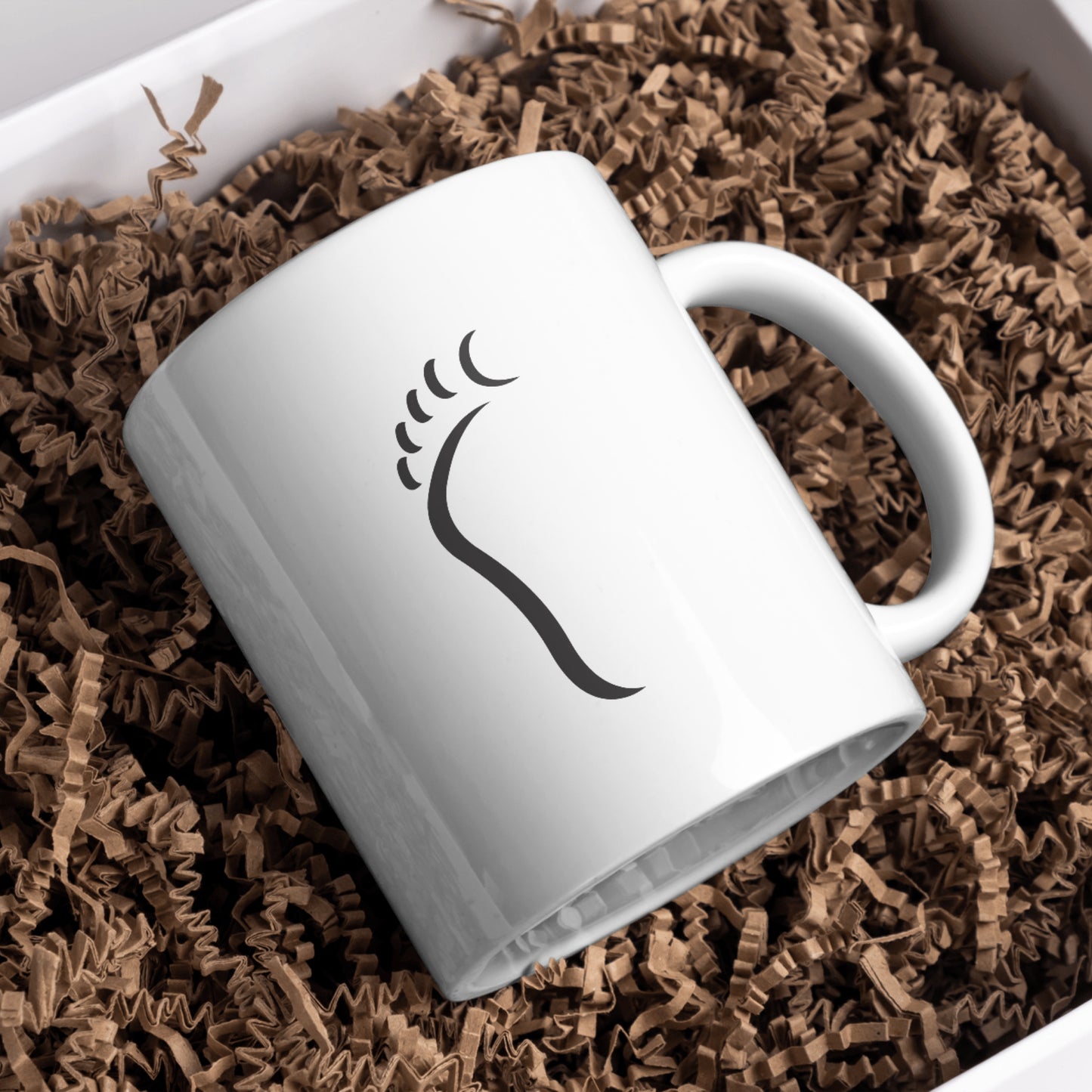 Stylish minimalist foot silhouette design for craft projects