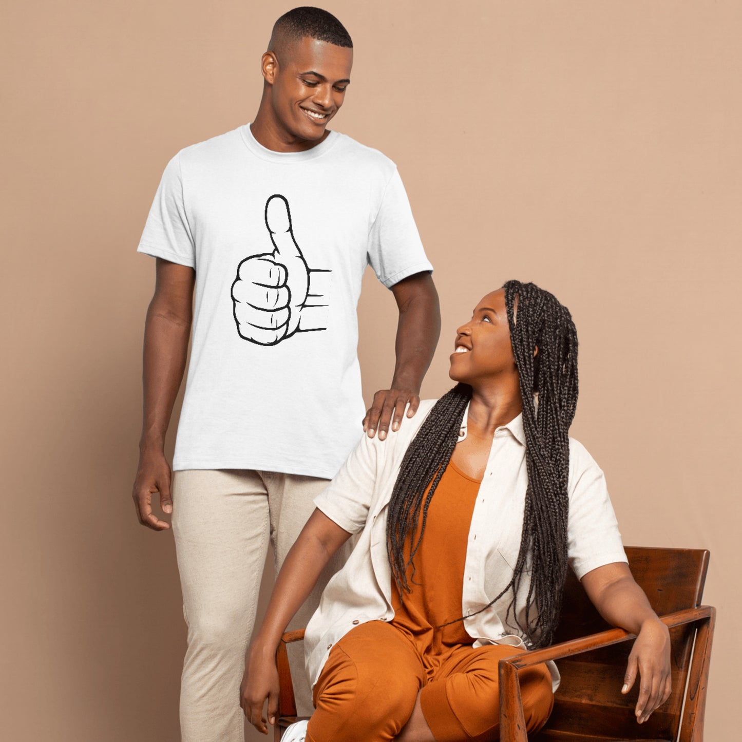 Human hand giving thumbs up gesture for positivity and support