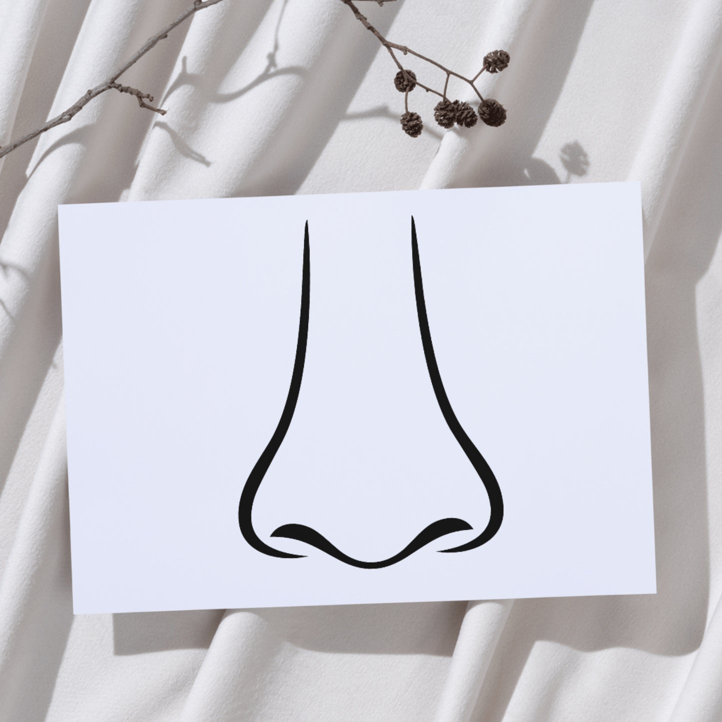 Create stunning crafts with a vector design of a human nose