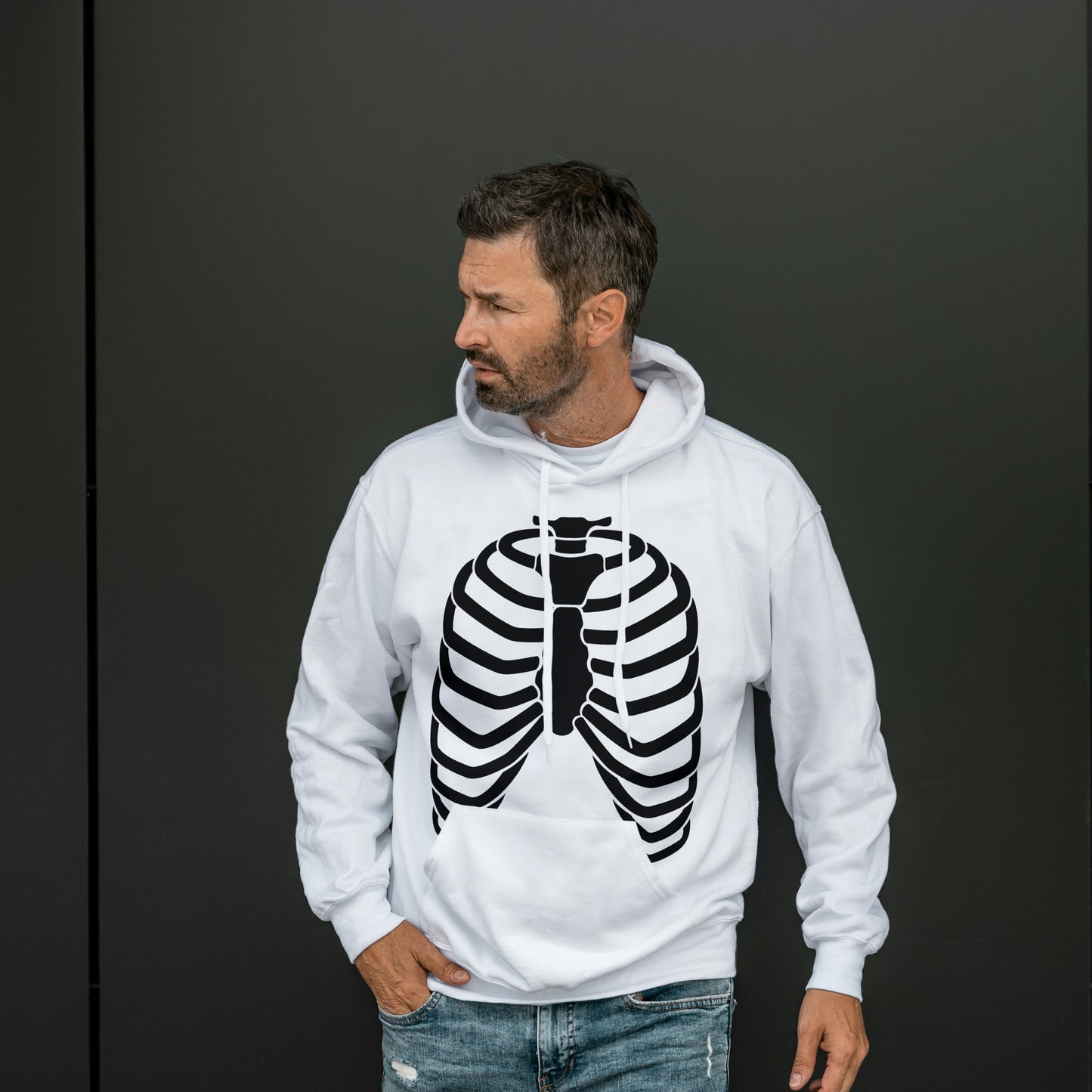 Intricate vector design of human ribs for crafting applications