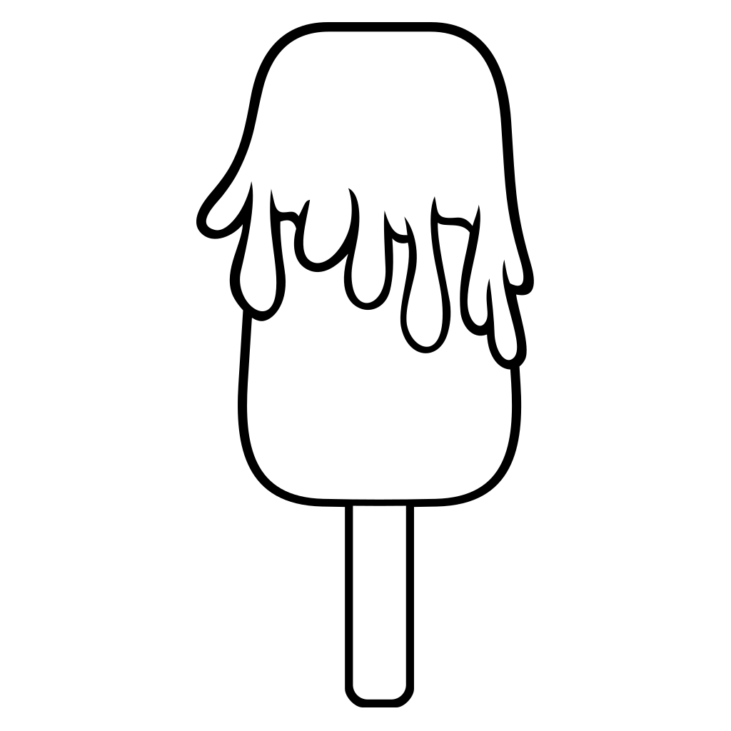 Sweet ice cream popsicle design for creative projects