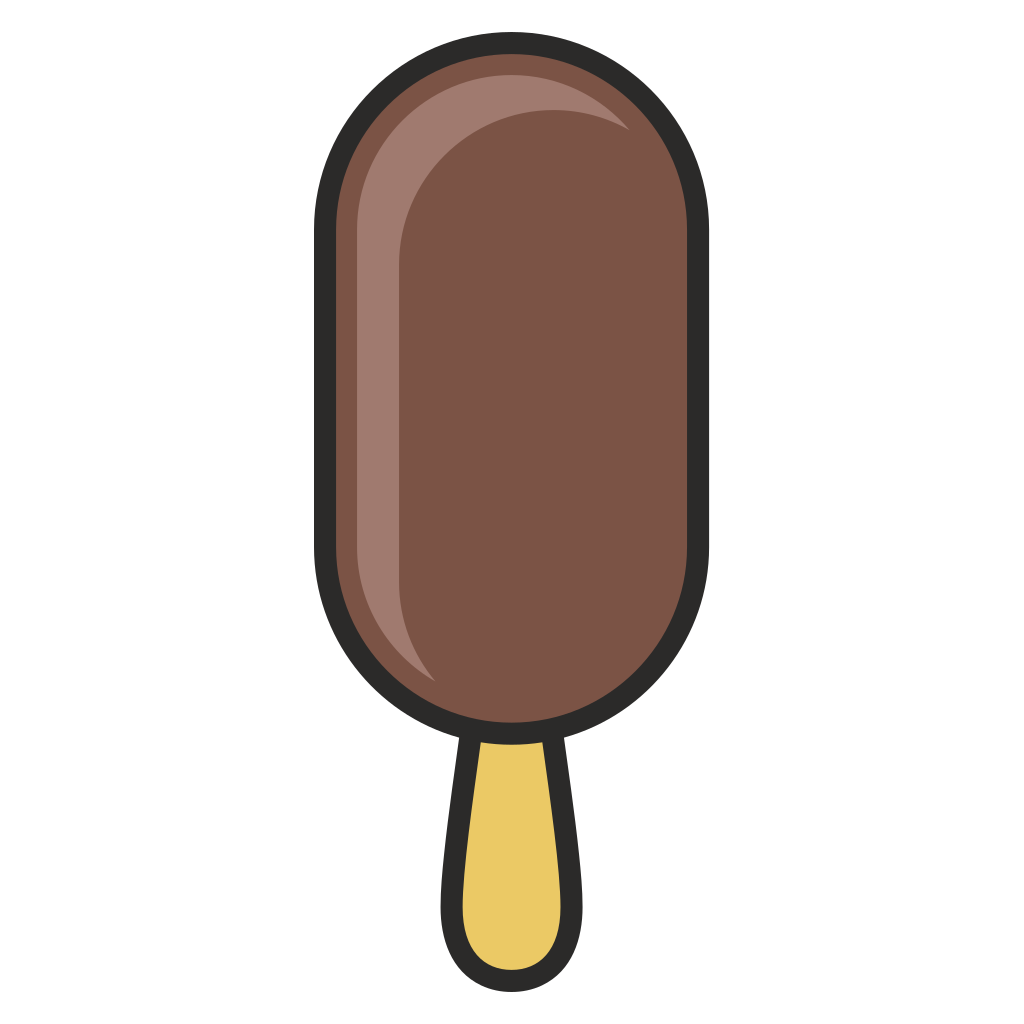 Colorful ice cream popsicle for creative projects