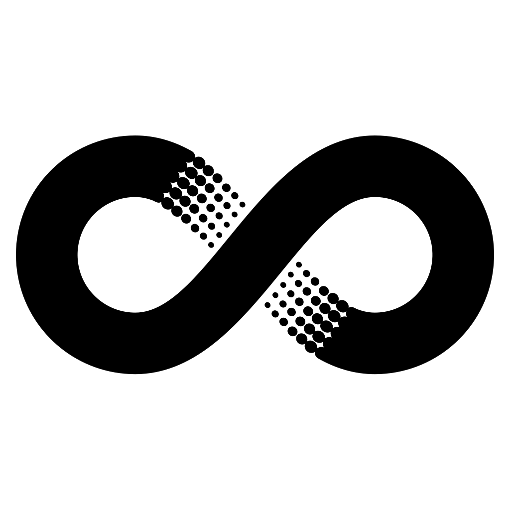 Creative infinity sign design for cutting machines
