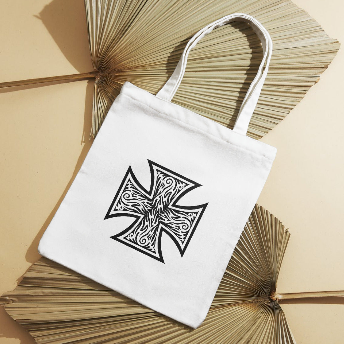 Intricate iron cross design for creative cutting projects