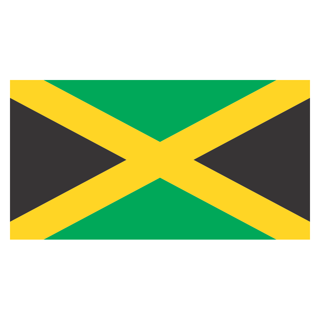 Celebrate Jamaican spirit with vibrant flag design for crafts