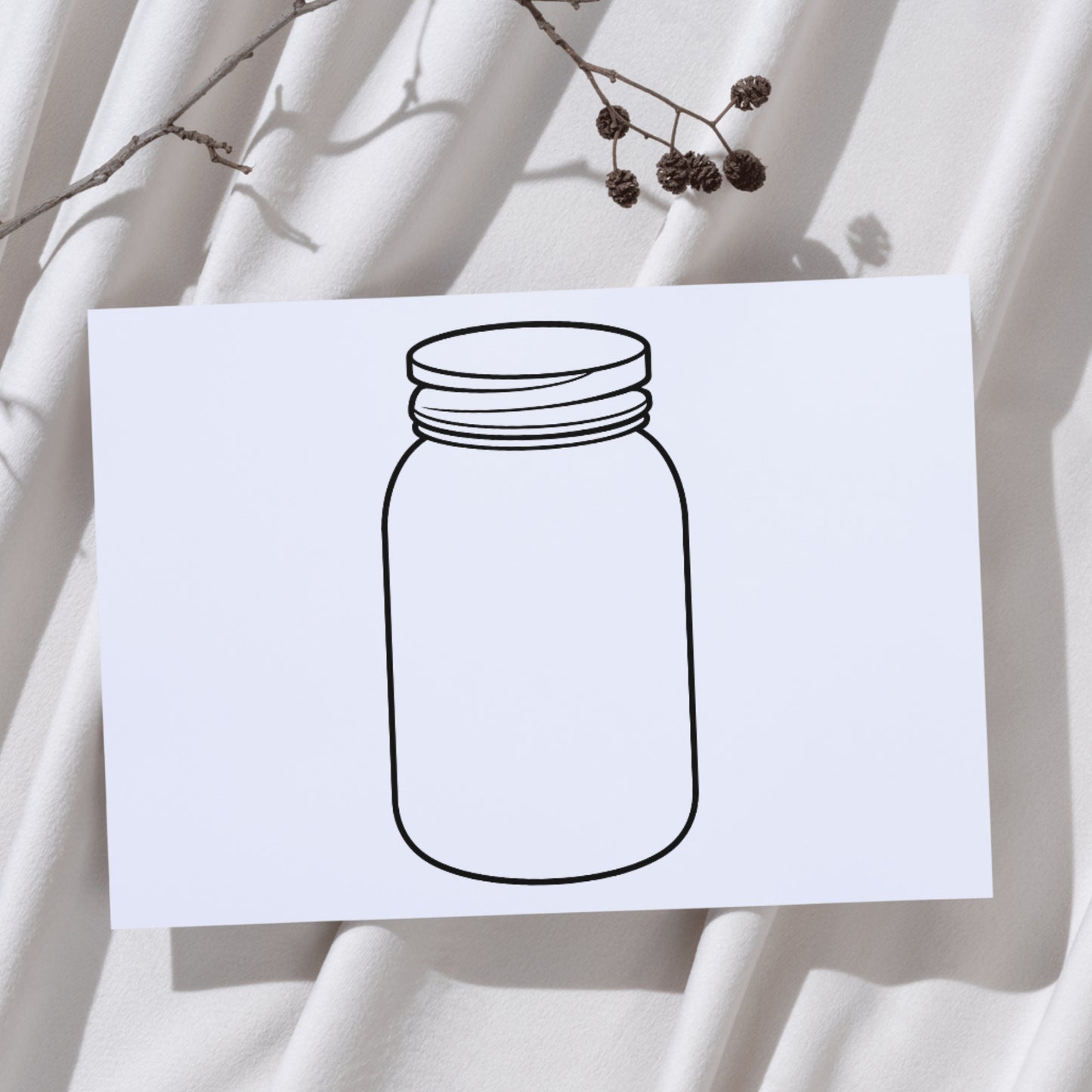 Stylish black and white jar design for creative projects