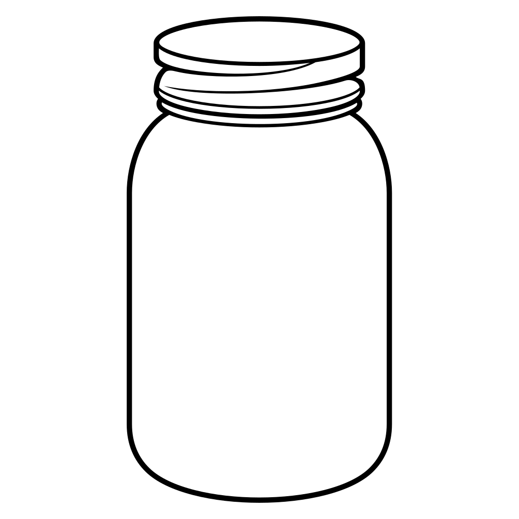 Stylish black and white jar design for creative projects