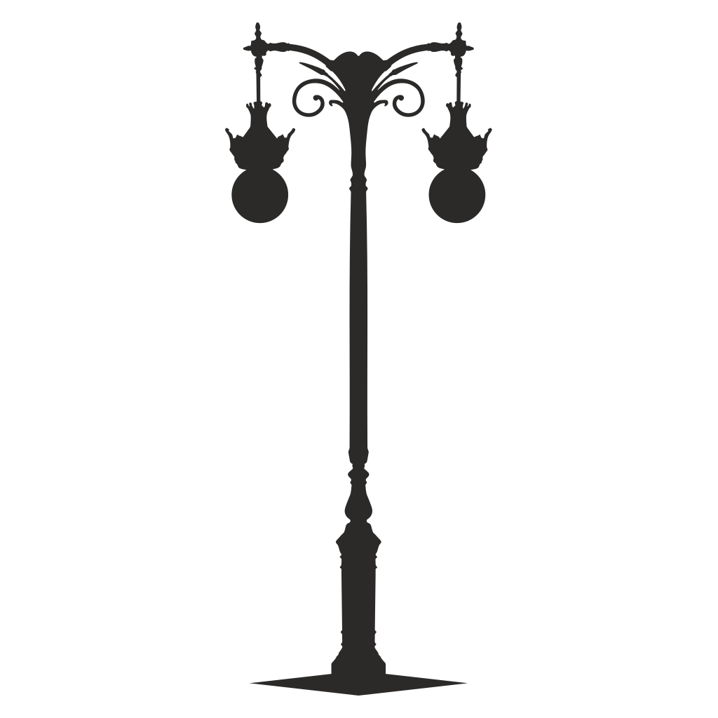 Elegant street lamp design for creative projects and crafts