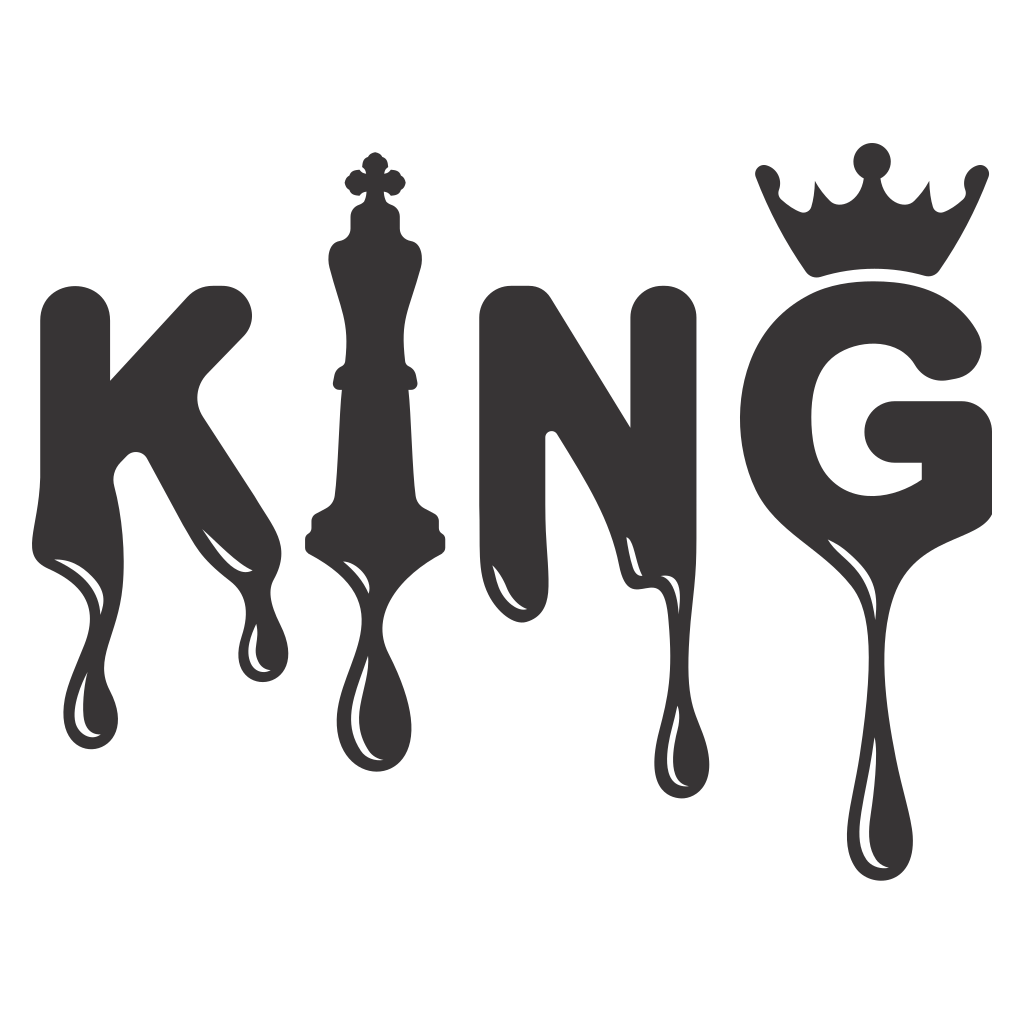 Unique king lettering design perfect for crafting projects