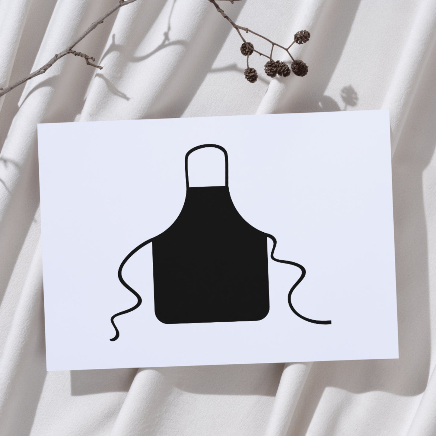 Stylish kitchen apron design for cutting machine projects