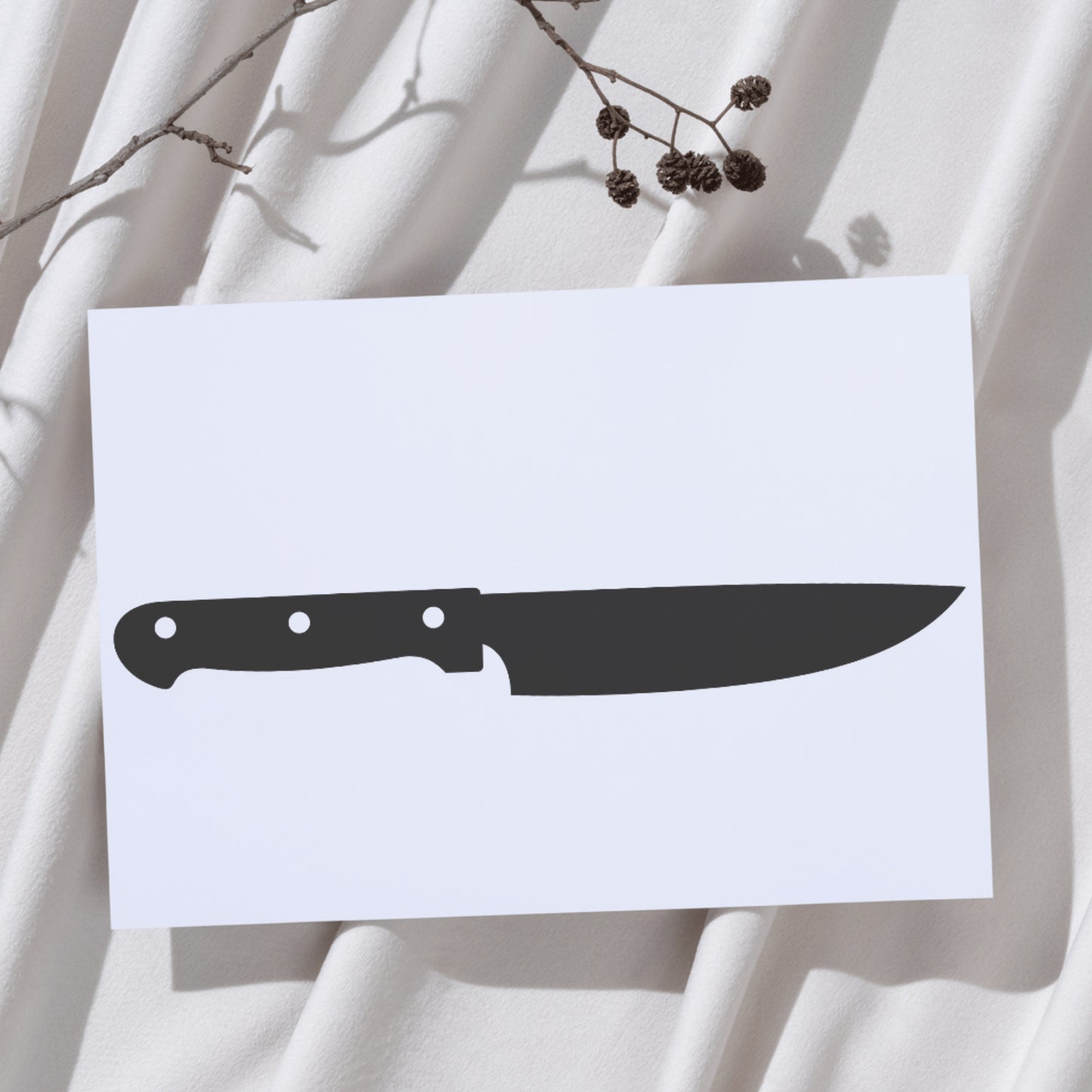 Chic knife vector for creative cutting ideas