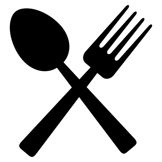 Creative knife and fork vector design for cutting projects