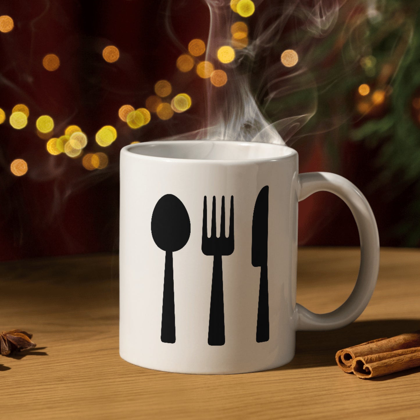 Creative vector design of knife, fork, and spoon for crafting