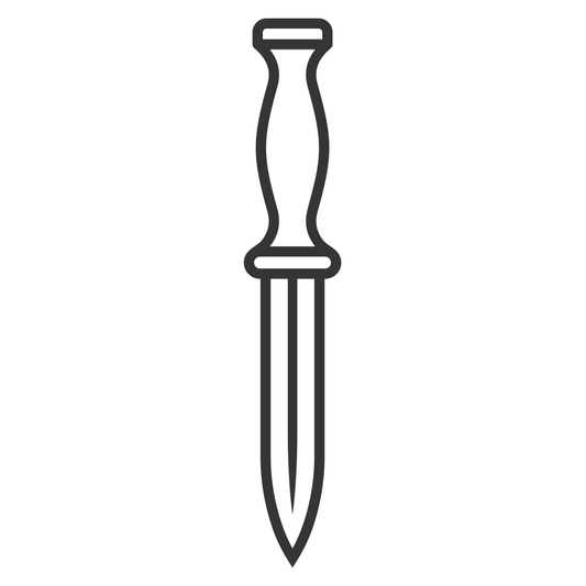 Stylish vector knife design for crafting and cutting projects