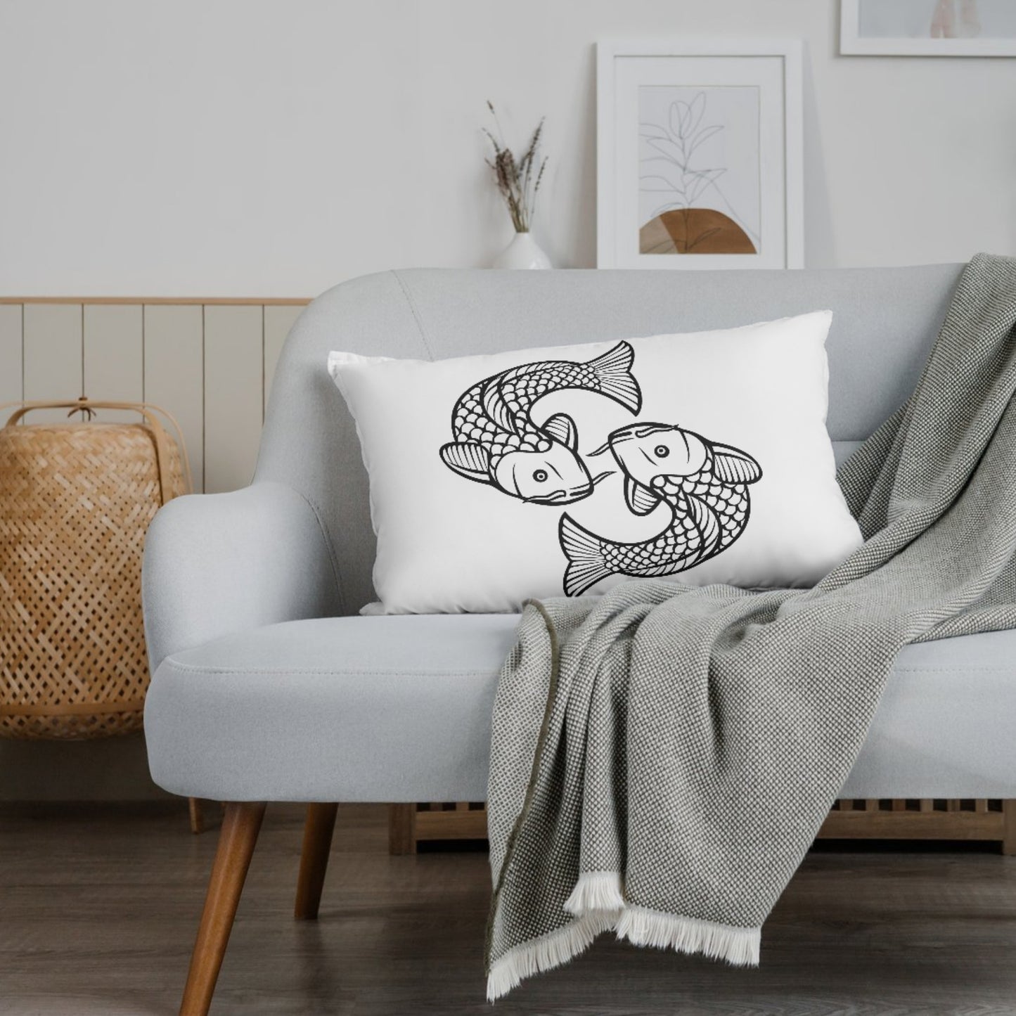 Intricate koi fish design for creative cutting projects