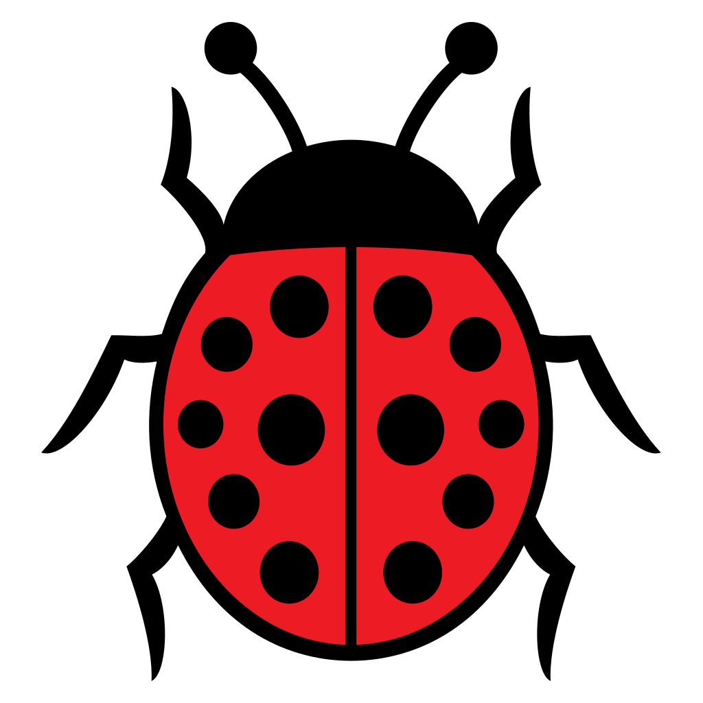 Creative ladybug design for cutting machines and crafts