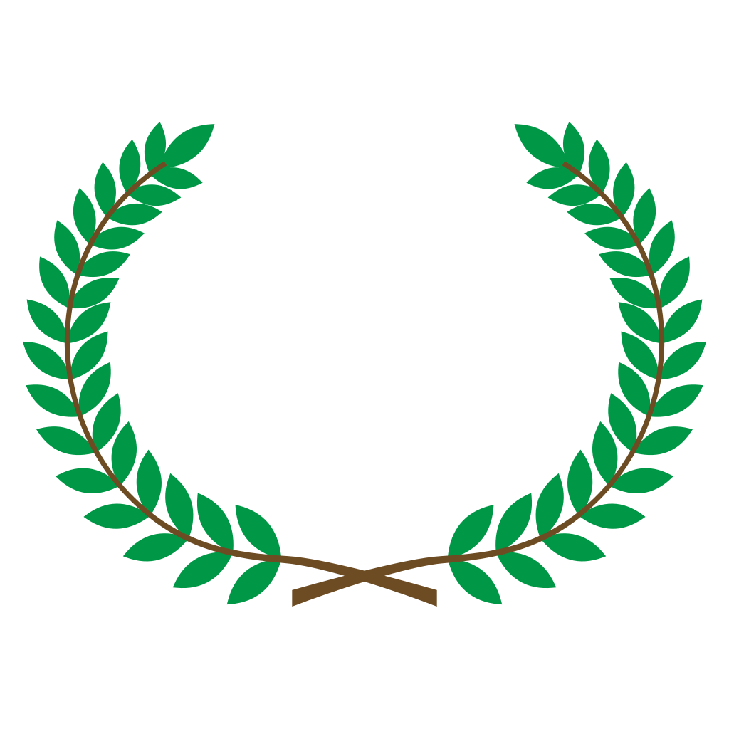 Creative vector design of a laurel wreath for cutting machines