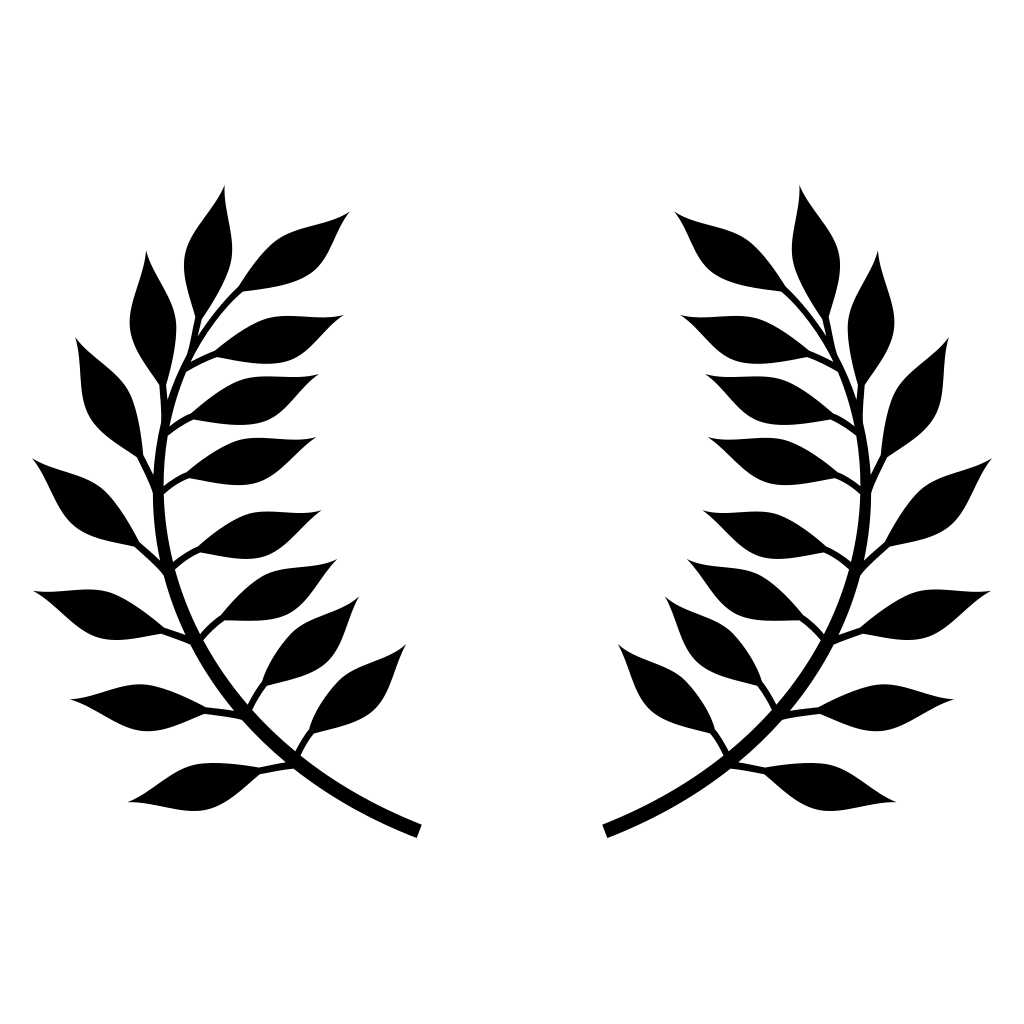 Elegant laurel wreath design for creative projects