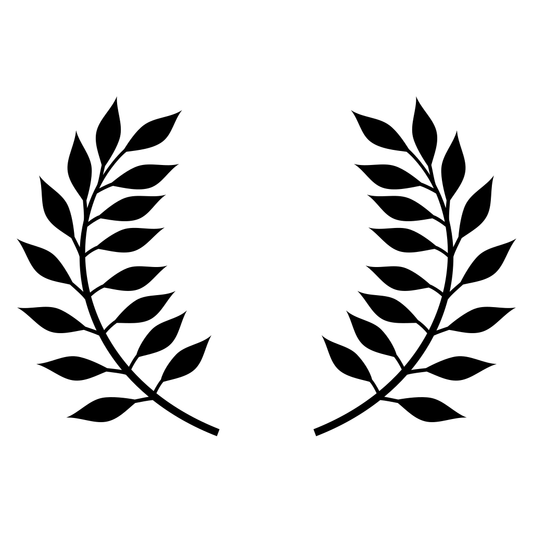 Elegant laurel wreath design for creative projects