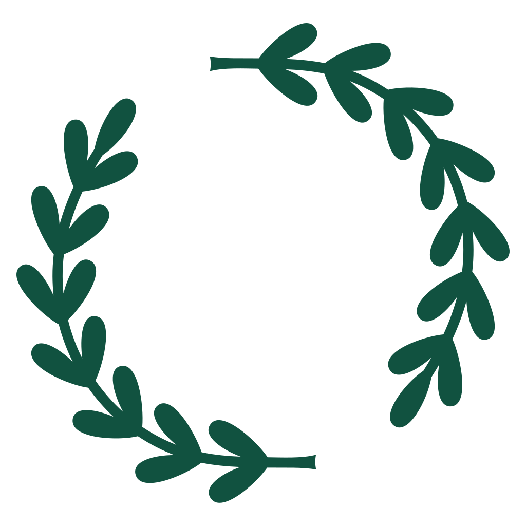 Elegant laurel monogram design for vinyl cutting projects