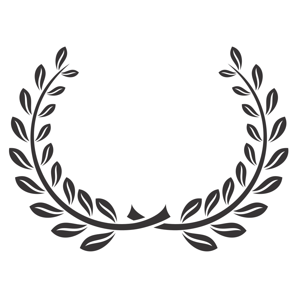 Elegant laurel wreath design for crafting and decoration