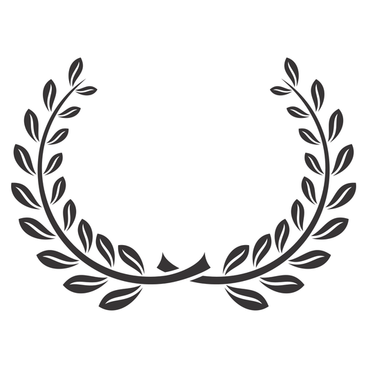 Elegant laurel wreath design for crafting and decoration