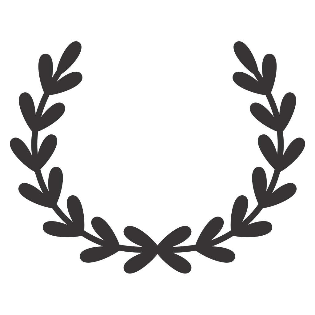 Decorative laurel wreath design for cutting machines