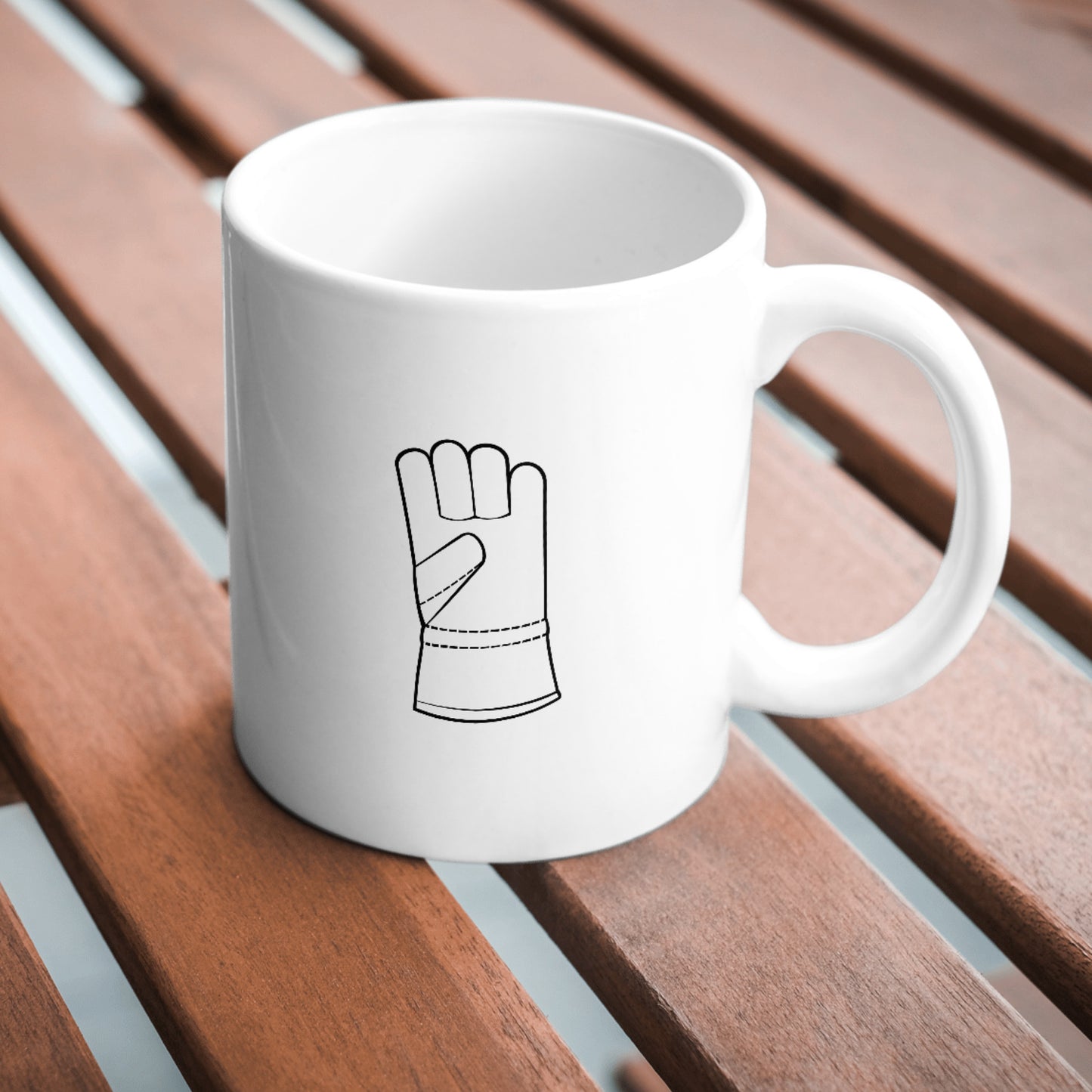 Vector design of leather safety gloves for crafting projects