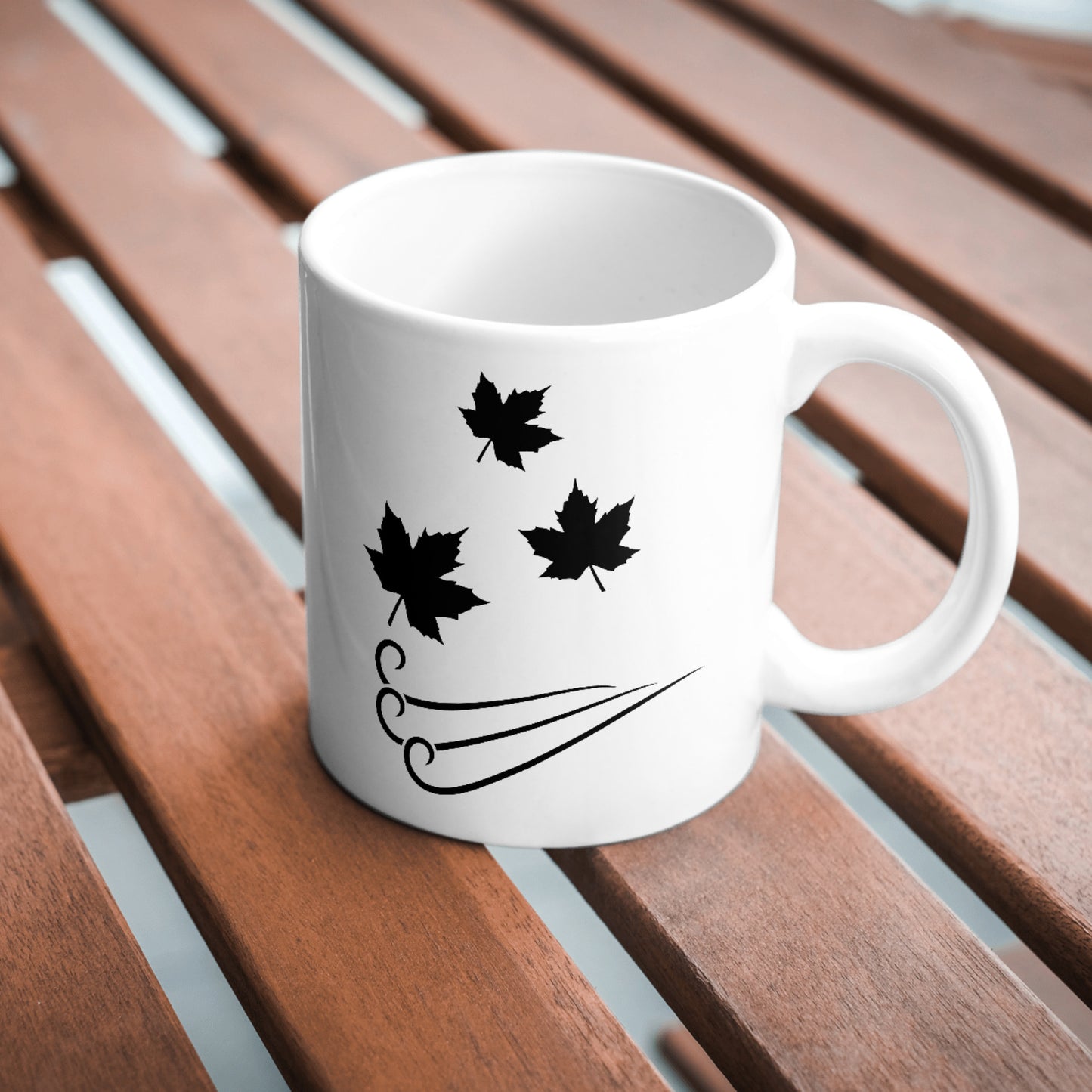 Vector leaves swirling in the gentle autumn breeze