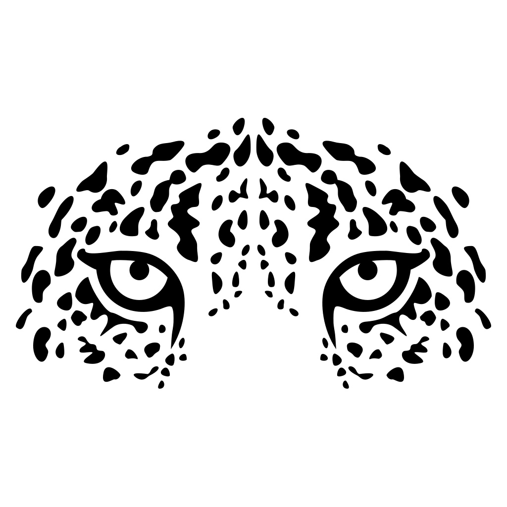 Intriguing leopard eyes vector design for cutting machines