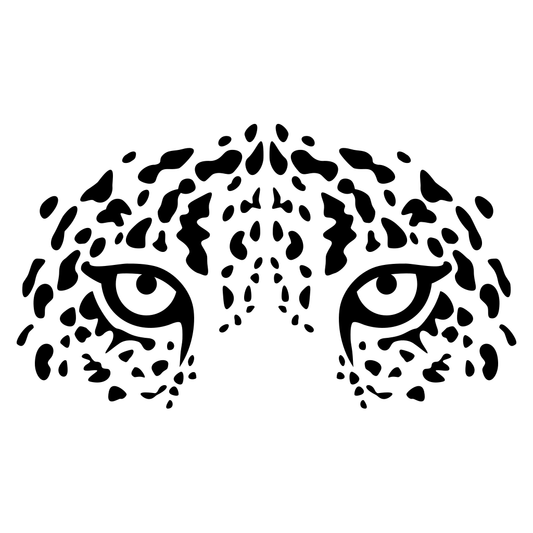 Intriguing leopard eyes vector design for cutting machines