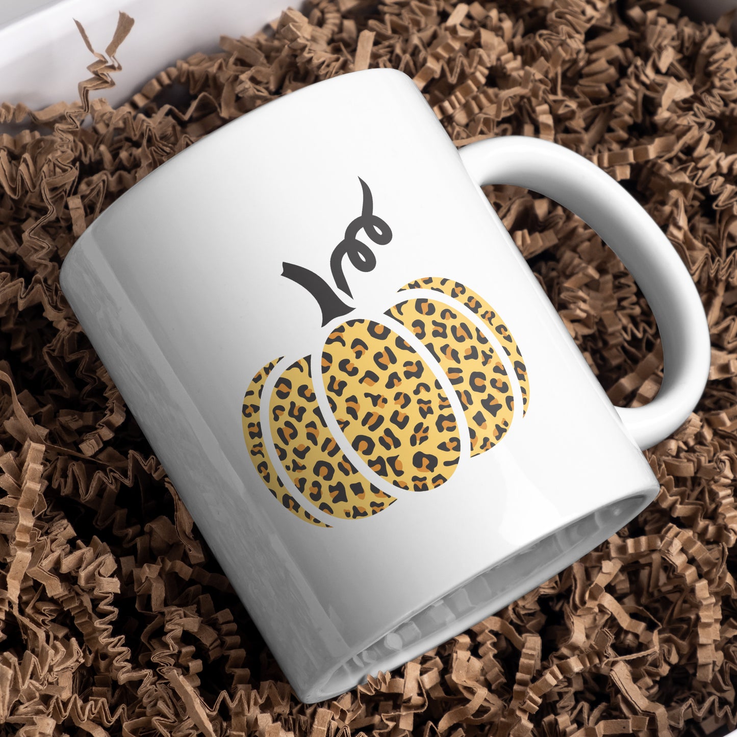 Creative leopard print pumpkin design for cutting machines