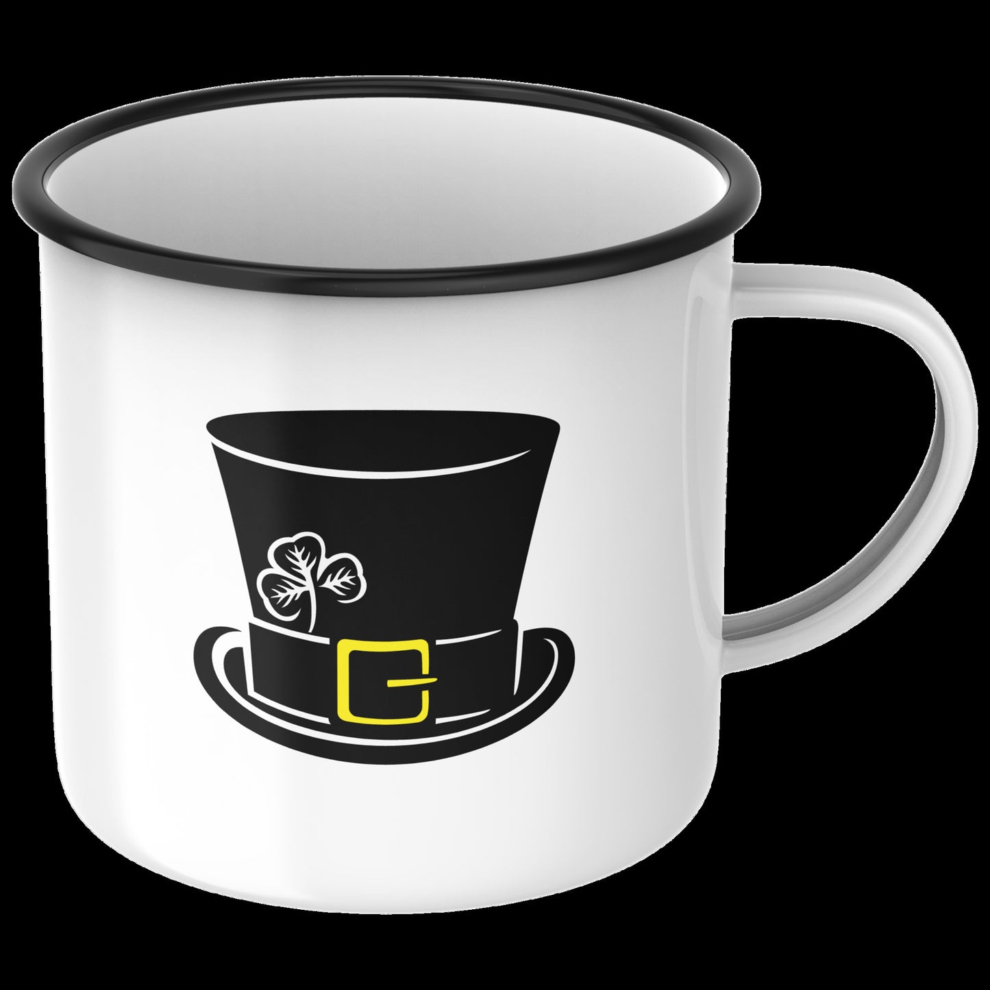 Black leprechaun top hat design for creative projects