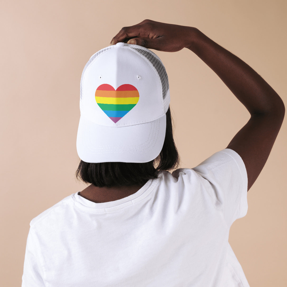 Colorful LGBT heart design for crafting joy and pride