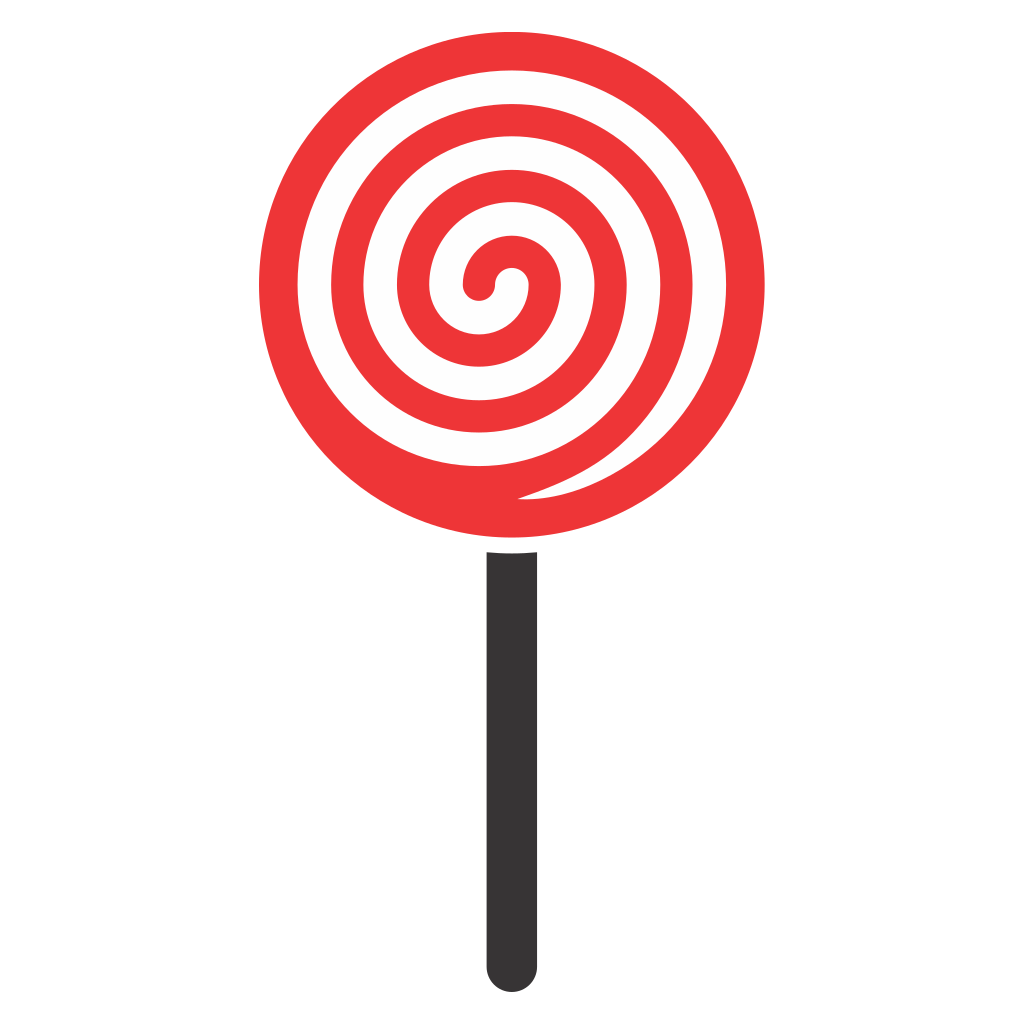 Creative vector design of a vibrant red lollipop for crafts